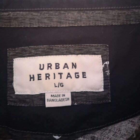 Urban Heritage Men's Size Large Long Sleeve Button Front & Cuffs Shirt - Picture 3 of 7